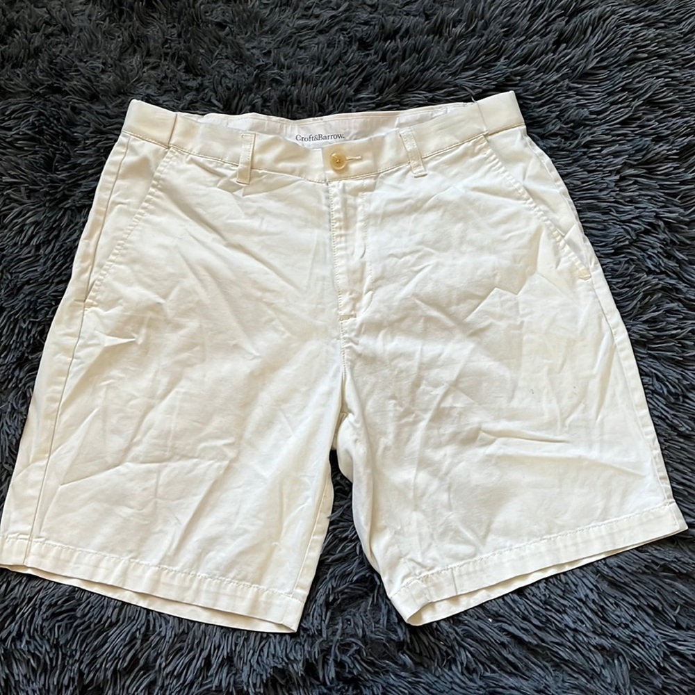 Cream mens shorts